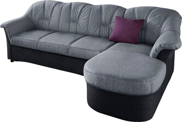 DOMO collection Ecksofa Flores Schlafsofa, B/T/H: 233/142/86 cm, L-Form, wahlweise mit Bettfunktion, wahlweise mit Federkern, auch in Leder