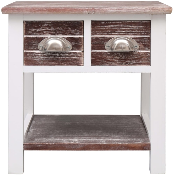 vidaXL Beistelltisch Braun 40x40x40 cm Paulownia Holz 284067