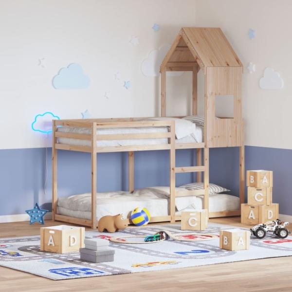 vidaXL Dach für Kinderbett 55x99x139,5 cm Massivholz Kiefer 846891