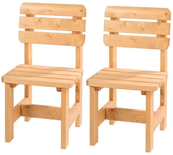 Wilk Gartenstuhl 2er-Set Robusto honigbraun