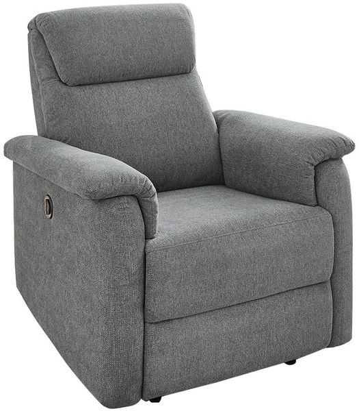 Sessel Alana / Alabama 1, Stoff, Grau, 87 x 102 x 87 cm
