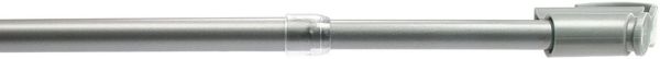 Liedeco Scheibenstange, Ø 12 mm, 1-läufig, ausziehbar, ohne Bohren, geklemmt, Kunststoff, Metall