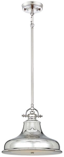 Hängeleuchte, Deckenlampe, Metall Glas, Silber
