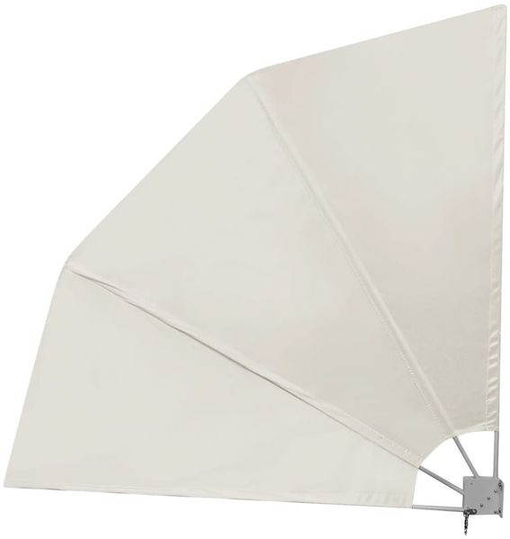 vidaXL Faltbarer Balkonfächer Creme 210×210 cm 41576 Bild 3