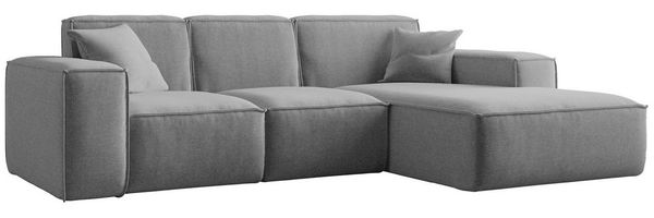 Kaiser Möbel Ecksofa Eckcouch SIENA L-Form, Stoff Poso/Salvador/Maloy/Artico/Velo, Einzelsofa, Bequem, originelles Design, praktisch, viele Farben