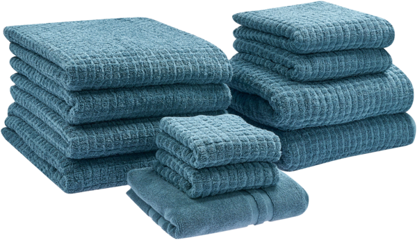 Handtücher 11er Set ATAI Baumwolle Blau
