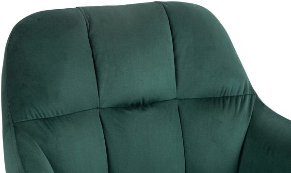 Barhocker TUBEL - Samt Grün 57x59x97 cm Silber | Barstuhl Höhenverstellbar Mit Lehne Drehbar Tresenhocker Tresenstuhl Kneipenhocker Kneipenstuhl Bild 6