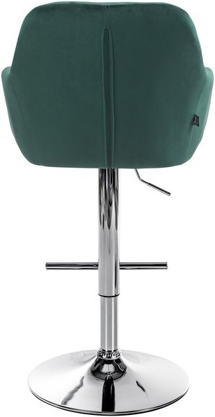Barhocker TUBEL - Samt Grün 57x59x97 cm Silber | Barstuhl Höhenverstellbar Mit Lehne Drehbar Tresenhocker Tresenstuhl Kneipenhocker Kneipenstuhl Bild 5