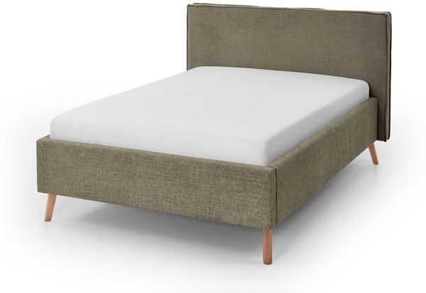 Matera Polsterbett braun Polyester Stoffbezug Baltimore 216cm x 165cm x 112cm
