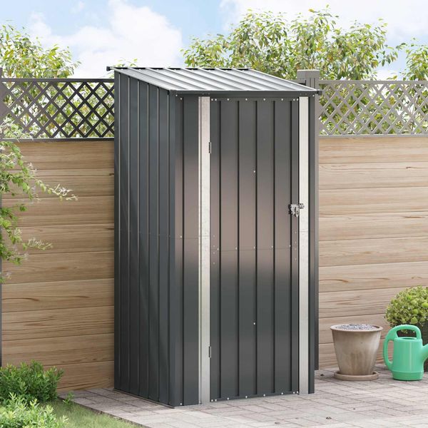 vidaXL Gartenhütten Anthrazit 103 x 86 x 200 cm Metall 42011295