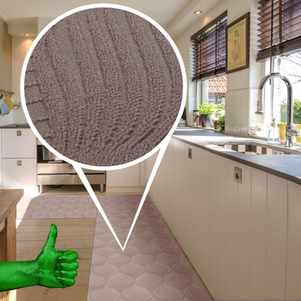 ANRO Küchenläufer Premium BAKER Läufer Küchenteppich Teppich Textil, Eckig, Höhe: 3 mm, Velour Bild 3