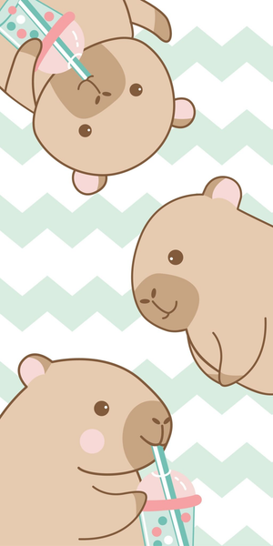 Capybara Badetuch Strandtuch Duschtuch 70x140 cm 100% Baumwolle