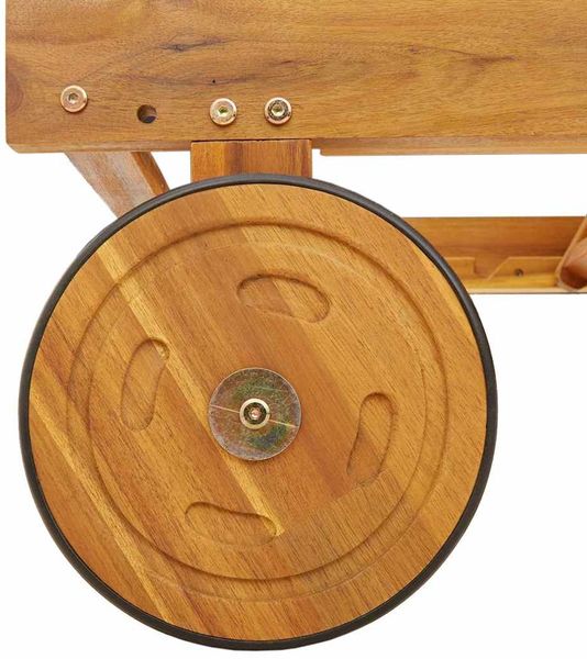 vidaXL Sonnenliege mit Kissen Taupe Massivholz Akazie 3407702 Bild 6