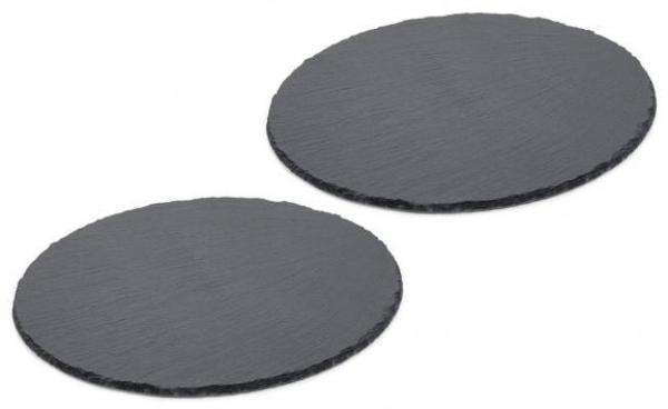 Schieferplatten rund Ø 25cm - 2er Set