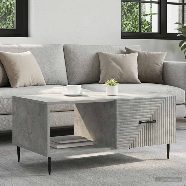vidaXL Couchtisch Betongrau 90 x 50 x 40 cm Holzwerkstoff 894958