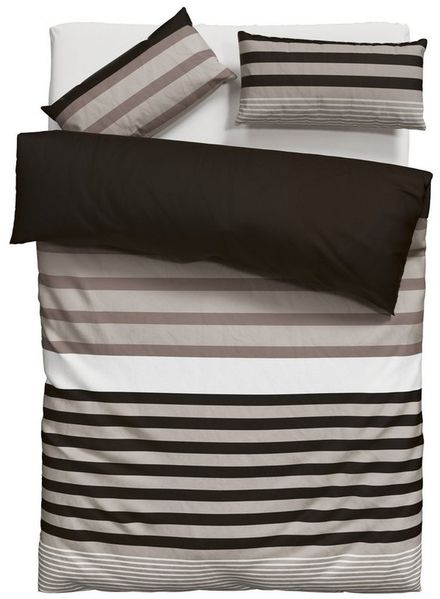 OTTO home Bettwäsche Majoran, Linon, 2 teilig, gestreifte Bettwäsche, Marke H.I.S by OTTO home