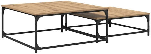 vidaXL Couchtisch 2 pcs Artisan-Eiche Holzwerkstoff 881894