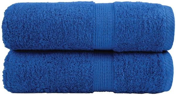 vidaXL Premium Gästetücher SOLUND 2 Stk. Blau 30x50 cm 600 g/m² 137182