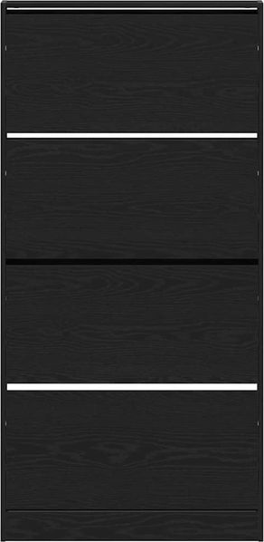 vidaXL Schuhschrank mit Regal Schwarz Eichen-Optik 80 x 21 x 163,5 cm 3334027 Bild 6