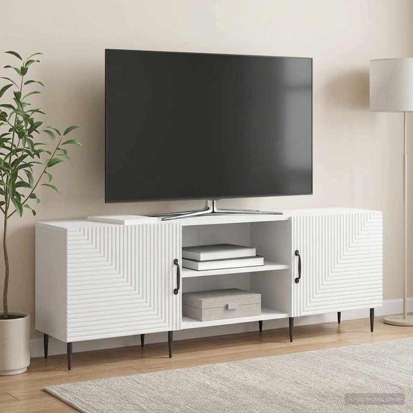 vidaXL TV-Schränk Hochglanz Weiß 150 x 31 x 50 cm Holzwerkstoff 894919