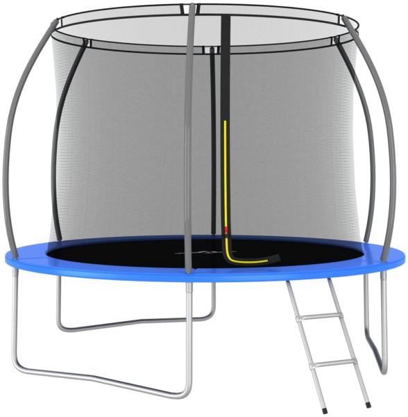 Trampolin-Set inkl. Sicherheitsnetz, Leiter und Regenschutz, Rund 150 kg, 305x76 cm