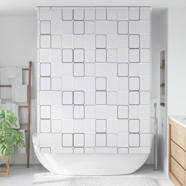 vidaXL Duschrollo 160x240 cm Quadratmuster 142851