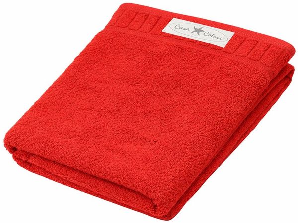 Duschtuch uni rot 70 x 140 cm