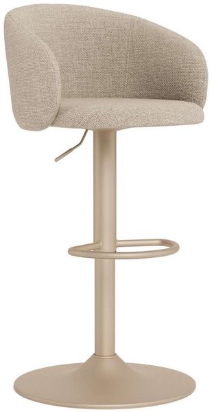 ACTONA GROUP Barhocker Eleanor 2er Set, gepolstert - drehbar & höhenverstellbar, moderne (1 St), Bequemer Barstuhl mit Fußstütze und Drehfunktion im Scandi Stil
