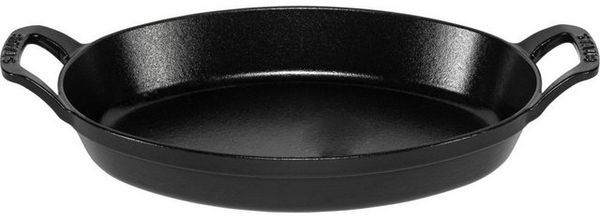 Staub Specialities Auflaufform Gussweisen, schwarz 28 cm oval