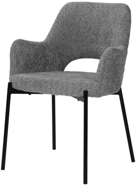 Stuhl Sit&Chairs 60,5 x 84 x 56 cm Polyester Metall Grau Schwarz