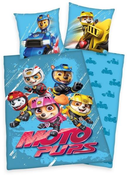 Herding Kinderbettwäsche Paw Patrol Wende Bettwäsche Set 2 tlg. 135x200 cm 80x80 cm