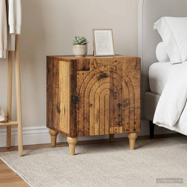vidaXL Nachttisch 2 pcs Altholz 43 x 34,5 x 50 cm Holzwerkstoff 894122