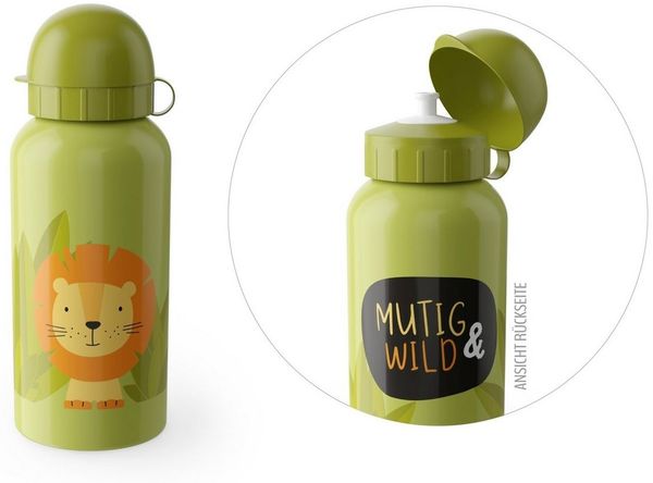 Kindertrinkflasche Trinkflasche Wasserflasche la vida 400ml Kleine Lieblinge Mutig und Wild 537334