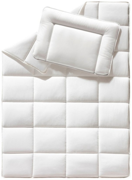 f.a.n. Kinder-Bettenset - Set aus Decke 100x135 cm und Kissen 40x60 cm, 100% Baumwolle