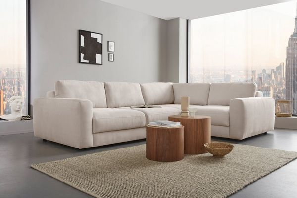 Places of Style Ecksofa Bloomfield, L-Form, In verschiedenen Größen