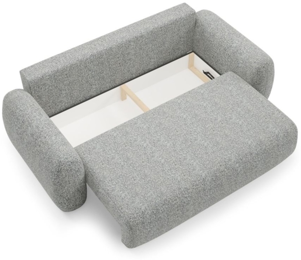 Sofa 3-Sitzer mit Schlaffunktion GASTON in Stoff Puente Grau Bild 4