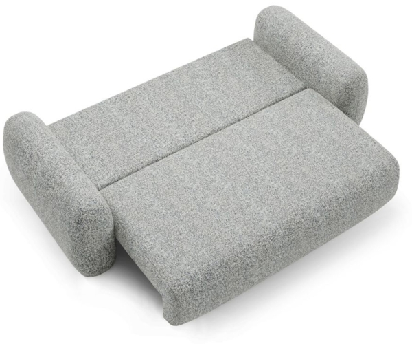 Sofa 3-Sitzer mit Schlaffunktion GASTON in Stoff Puente Grau Bild 5