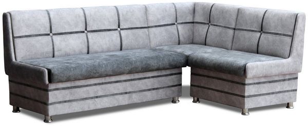 Rodnik Eckbank Korsika (aus Möbelstoff, XL- Größe, beidseitig montierbar, breite Sitzfläche, Sitz und Rücken gepolstert), mit viel Stauraum