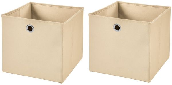 StickandShine Faltbox 2er SET 28 x 28 x 28 cm ohne Deckel – perfekt für KALLAX - 19 Farben