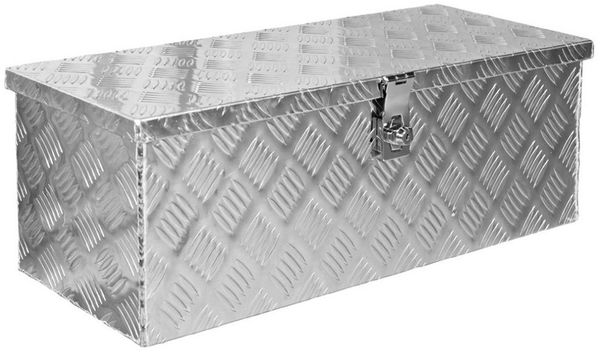 Trucky Anhänger-Deichselbox Truckbox Box Werkzeugkiste Anhängerbox Deichselbox Aluminium D050
