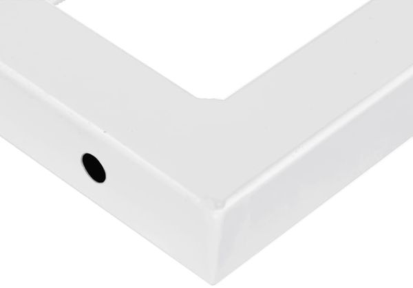 vidaXL Waschtischplatte mit Halterung Stahl und Massivholz Eiche 3302384 Bild 9