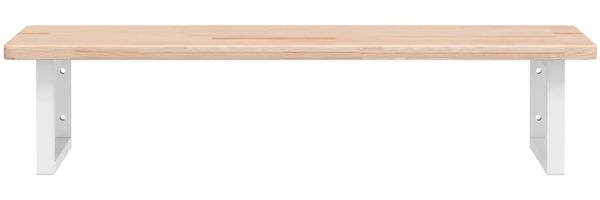 vidaXL Waschtischplatte mit Halterung Stahl und Massivholz Eiche 3302384 Bild 4