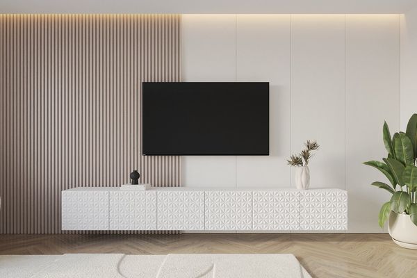 ALTDECOR Lowboard VIRA (3 St, TV-Schrank, TV Möbel, TV Cabinet, Fernsehtisch hängend 3x100cm), Fernseher schrank, TV Kommode, TV Tisch, TV Sideboard, TV Boar