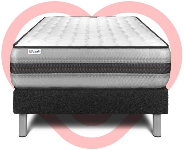 Matratzenset VITAL POWER RECOVER 90 x 200 cm Bettrahmen Kit schwarz Bild 2
