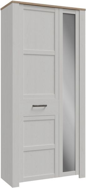 FORTE Garderobenschrank Garderobenschrank, Höhe 205,4cm, Spiegel, Soft Close, Push to Open B/H/T 94,4/205,4/42 cm