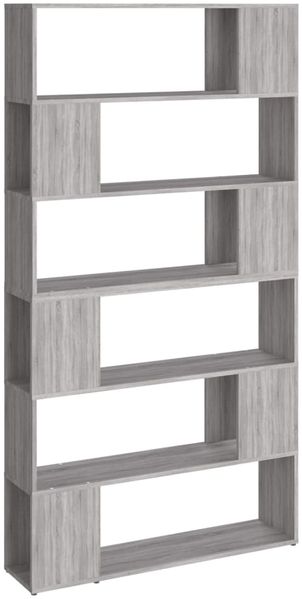 Bücherregal | Standregal Grau Sonoma 100x24x188 cm