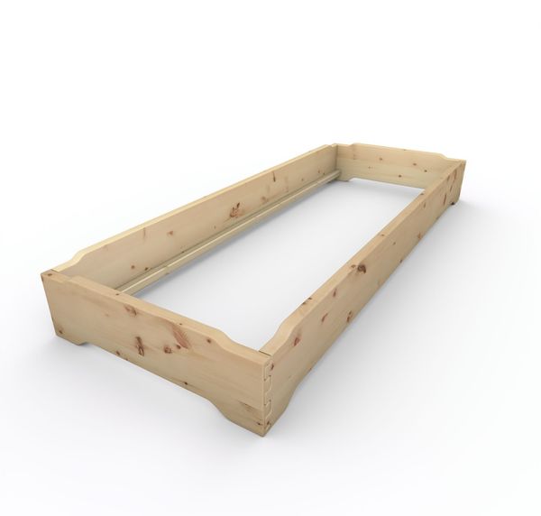 Stapelbett Holzbett (Zirbe) "Gäste-Edi" 80 x 220 cm 27 cm Zirbenbett Gästebett