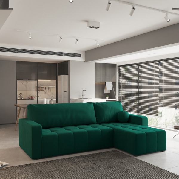 Masseno Ecksofa VOLIRA mit Schlaffunktion L-Form, Sofa mit Bettkasten Bild 1