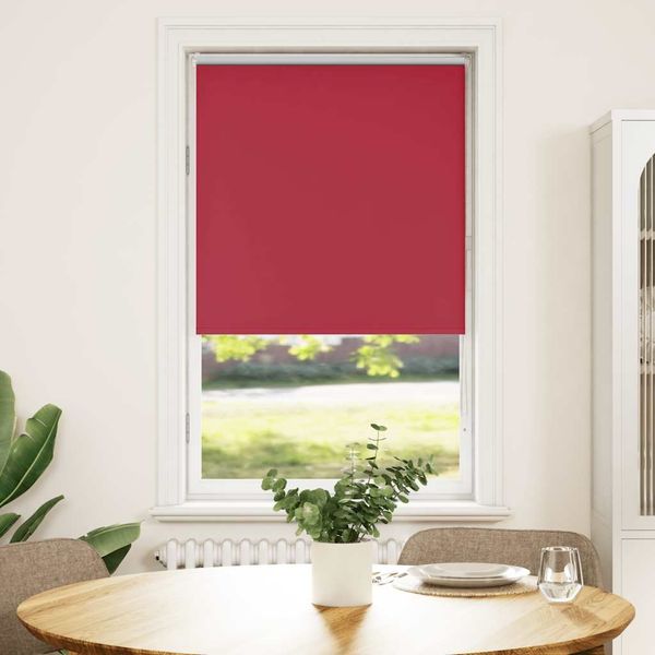 vidaXL Verdunkelungsrollo Rot 65x175 cm Stoffbreite 60,7 cm Polyester 4011797