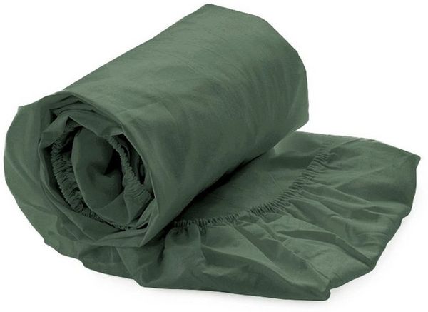 Heckett and Lane Mako Satin 1 x Spannbettlaken 180x210-220 cm Elementi Calla Green